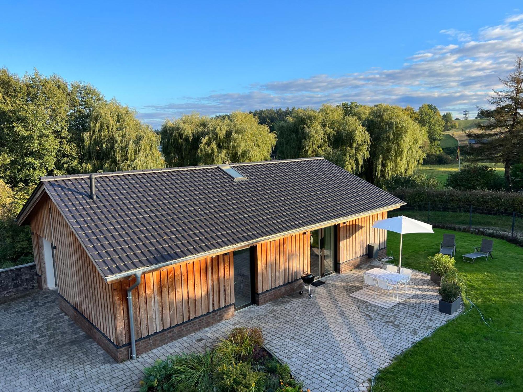 Ferienhaus Auszeit Mit Sauna Schwarz Ngoại thất bức ảnh